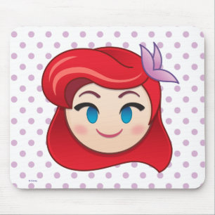 Little Mermaid Emoji   Princess Ariel Mouse Pad