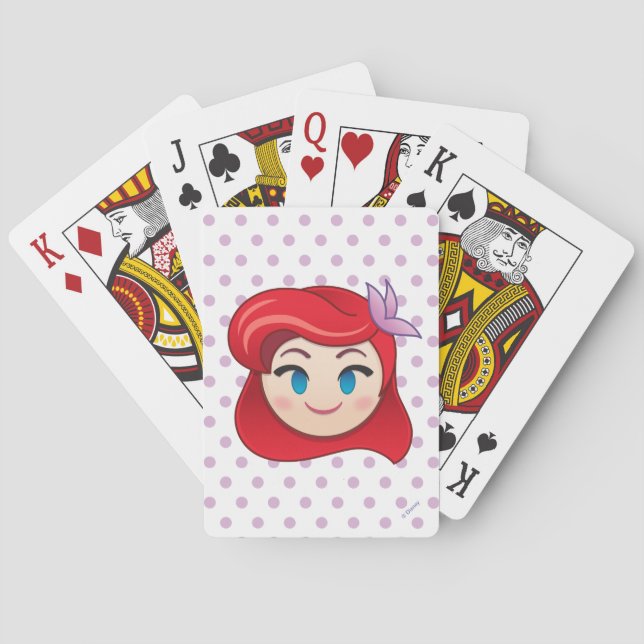 Little Mermaid Emoji | Princess Ariel Playing Card (Back)
