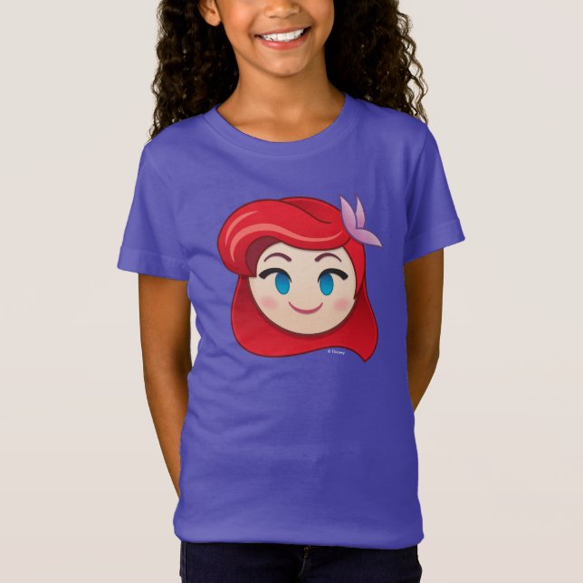 Little Mermaid Emoji | Princess Ariel T-Shirt (Front)