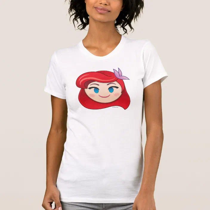 Little Mermaid Emoji Princess Ariel T Shirt Zazzle Com