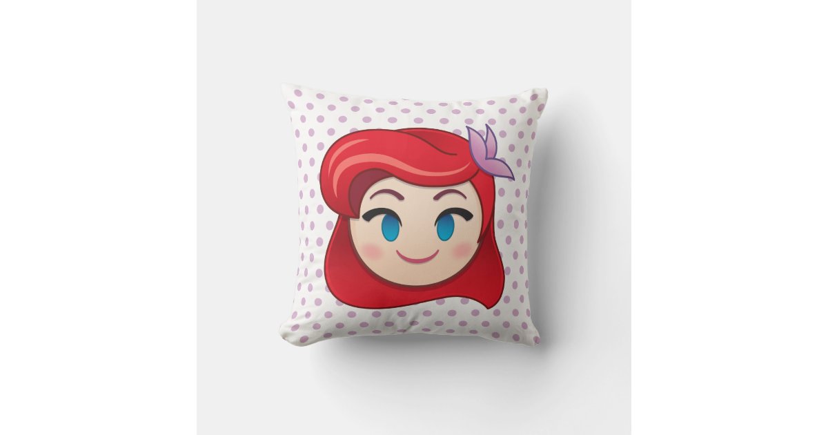Disney Ariel Watercolor Wishes Pink and White Seashell Decorative Pillow :  : Home