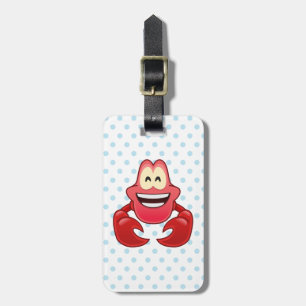 Little Mermaid Emoji Sebastian Luggage Tag