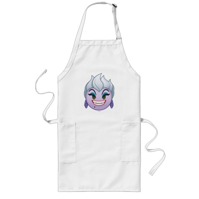 Little Mermaid Emoji | Ursula Long Apron (Front)