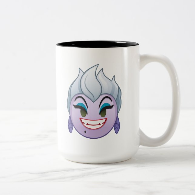 Little Mermaid Emoji | Ursula Two-Tone Coffee Mug (Right)