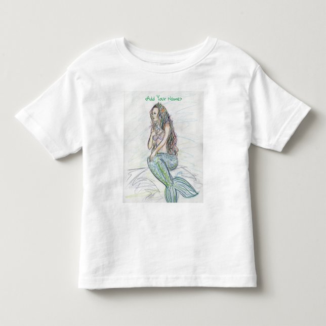 Little Mermaid Fairytales Fantasy Art T-Shirts (Front)