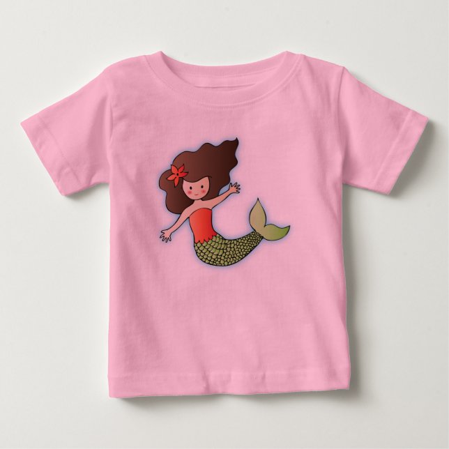 Little Mermaid for Kids Baby T-Shirt (Front)