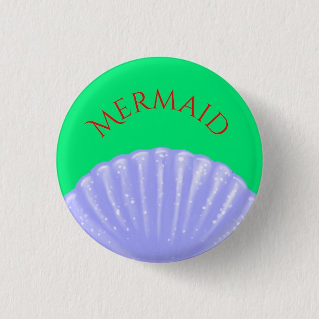 Little Mermaid Inspired Pinback Button (Front)