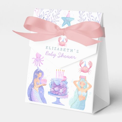 Little Mermaid Magical Baby Shower  Favor Boxes