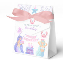 Little Mermaid Magical Birthday  Favor Boxes