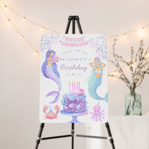 Little Mermaid Magical Under the sea  Birthday  Foam Board