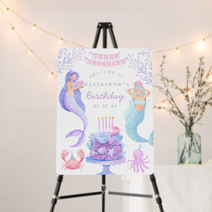 Little Mermaid Magical Under the sea  Birthday  Foam Board