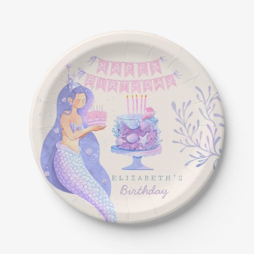 Little Mermaid Magical Under the sea  Birthday  Paper Plates