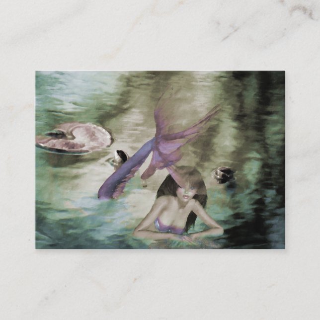 Little Mermaid Mini Print Business Card (Front)