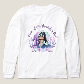 Little Mermaid Mom of the Birthday Girl Tri-Blend Shirt