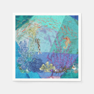 Little Mermaid Paper Napkins
