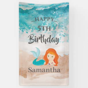 Little MERMAID PARTY Cute theme Banner