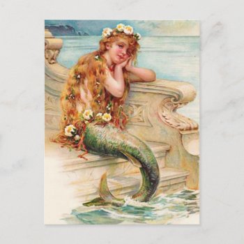 Little Mermaid Postcard by NovyNovy at Zazzle