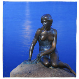 Little mermaid statue, Copenhagen, Denmark Cloth Napkin