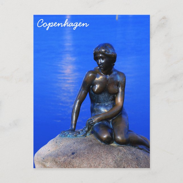 Little mermaid statue, Copenhagen, Denmark Postcard (Front)