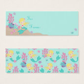Little Mermaid TY Gift Tag S Blonde (Front & Back)