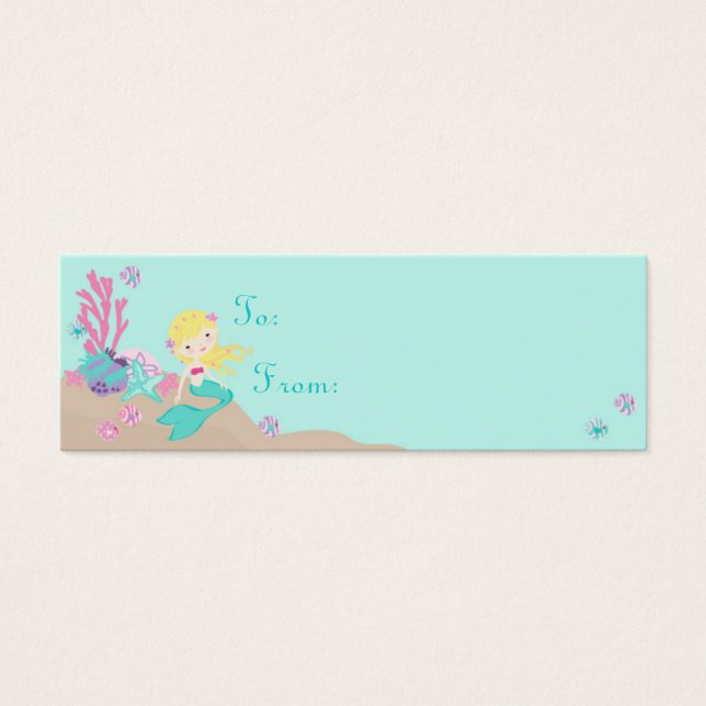 Little Mermaid TY Gift Tag S Blonde (Front)