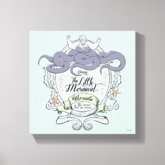 Little Mermaid | Ursula - The Ocean Will Be Mine Canvas Print (Front)
