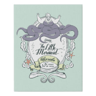 Little Mermaid Ursula - The Ocean Will Be Mine Faux Canvas Print