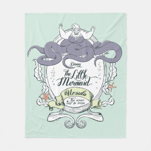 Little Mermaid  Ursula _ The Ocean Will Be Mine Fleece Blanket