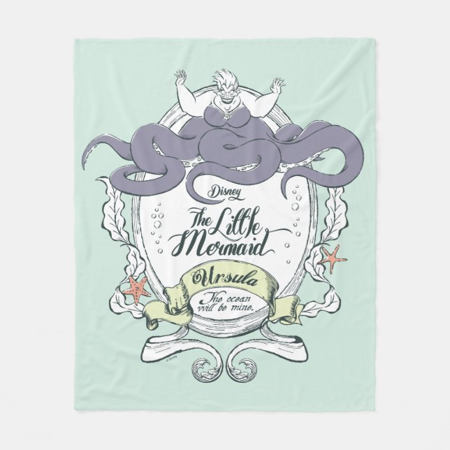 Little Mermaid | Ursula - The Ocean Will Be Mine Fleece Blanket (Front)
