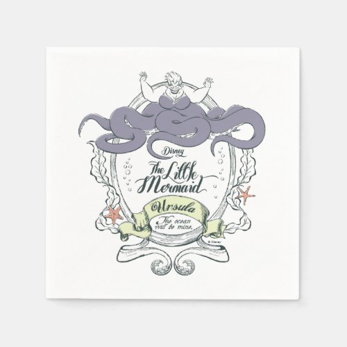 Little Mermaid  Ursula _ The Ocean Will Be Mine Napkins