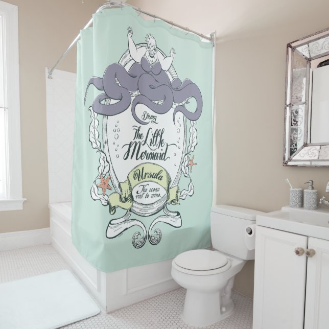 Little Mermaid | Ursula - The Ocean Will Be Mine Shower Curtain (In Situ)