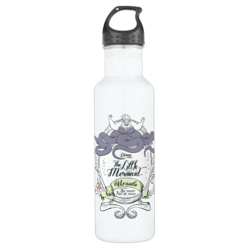 Little Mermaid  Ursula _ The Ocean Will Be Mine Stainless Steel Water Bottle