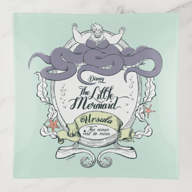 Little Mermaid | Ursula - The Ocean Will Be Mine Trinket Tray (Front)