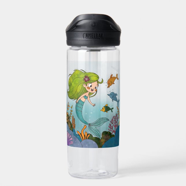 Little mermaid water bottle (Back)