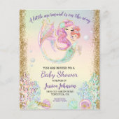  Little Mermaid Watercolor Baby Shower Budget (Front)