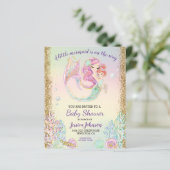  Little Mermaid Watercolor Baby Shower Budget (Standing Front)