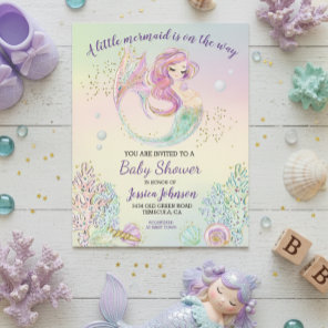 Little Mermaid Watercolor Baby Shower Budget