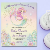 Little Mermaid Watercolor Baby Shower Budget