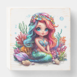Little Mermaid Wooden Box Art 