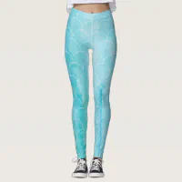 Red Ombre Mermaid Scale Leggings - Plus Size