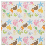 Little Mermaids and Sea Creatures Fabric
