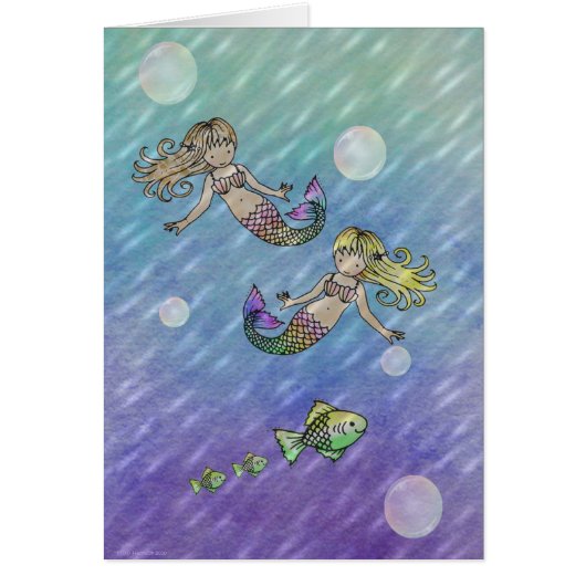 Little Mermaids Card by Molly Harrison (Front)