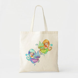 Little Mermaids Moonlight and Sunset Tote Bag