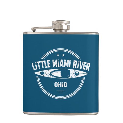 Little Miami River Ohio Kayaking Flask