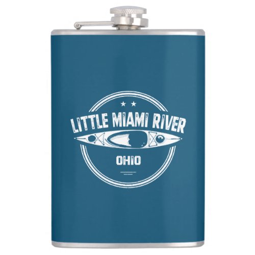 Little Miami River Ohio Kayaking Flask