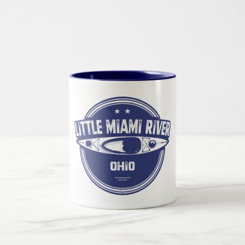 Little Miami River Ohio Kayaking Two_Tone Coffee Mug