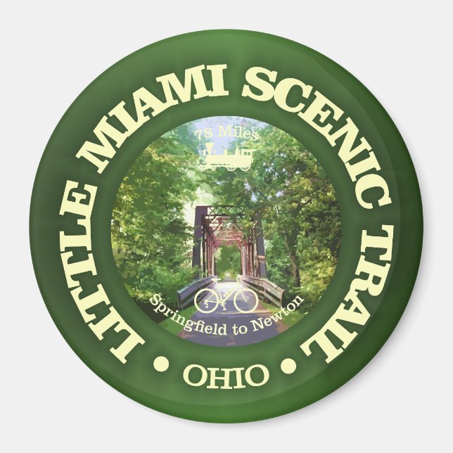 Little Miami Scenic Trail (cycling c) Magnet (Front)