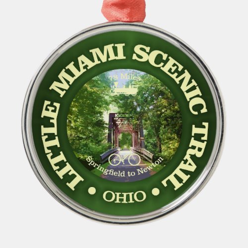 Little Miami Scenic Trail cycling c Metal Ornament