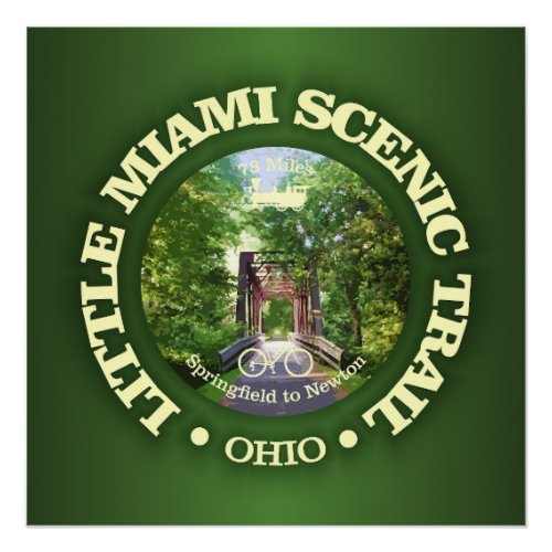 Little Miami Scenic Trail cycling c Poster