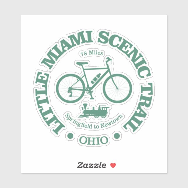 Little Miami Scenic Trail (cycling) Sticker (Sheet)